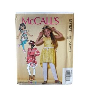McCALL'S M7527 Girls Tunics Leggings Pattern Sizes 3-6 Modern